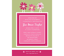 Whimsical Flowers Frame Printable Invitation